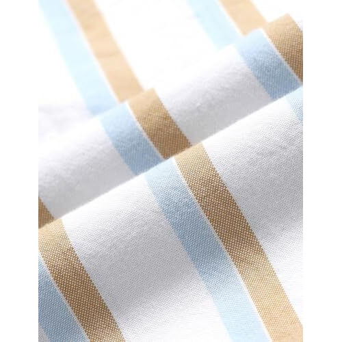 U.S. Polo Assn. Men's Cotton Striped Regular Fit Shirt (Usshtfx0526 White, 42
