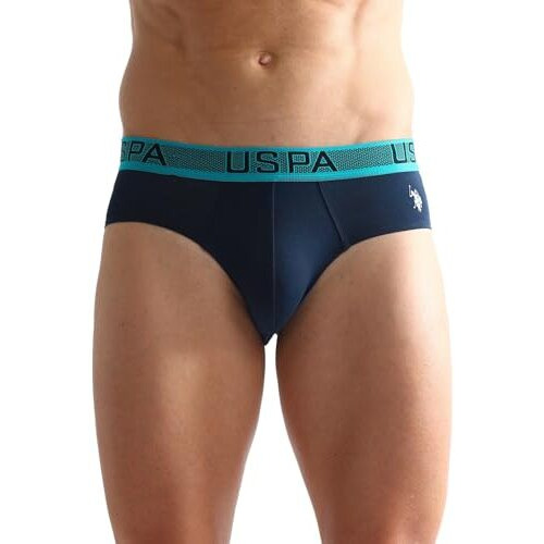 U.S. Polo Assn. Men's Cotton Blend Classic Solid Briefs (Pack Of 1) (Oeb04-Pl_Navy