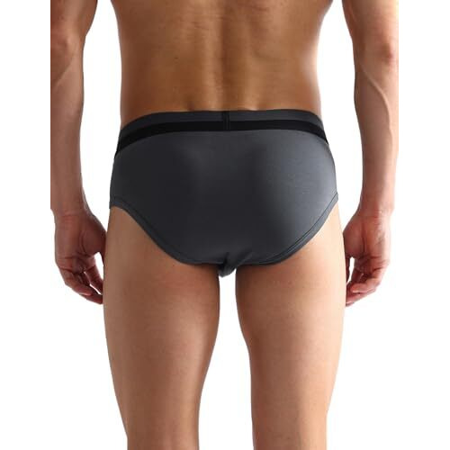 U.S. Polo Assn. Men's Cotton Blend Classic Solid Briefs (Pack Of 3) (Oeb07-P3_Black-Grey-Red