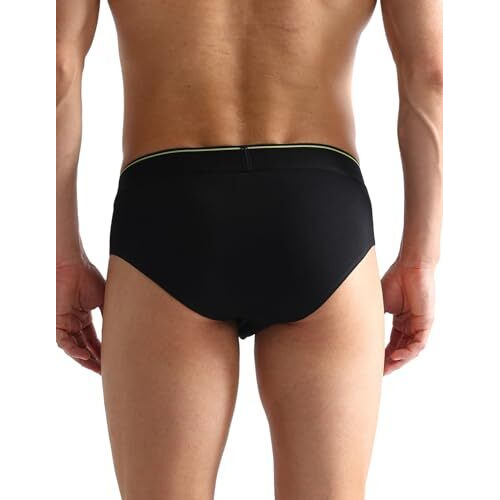 U.S. Polo Assn. Men's Cotton Blend Classic Letter Print Briefs (Pack Of 2) (Oeb08-P2_Aop-Black