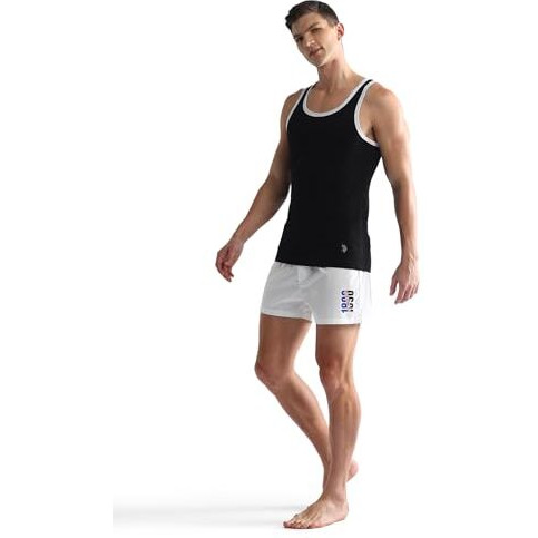 U.S. Polo Assn. Men's Solid Regular Fit Fashion Vest (Oev01-Pl_Black