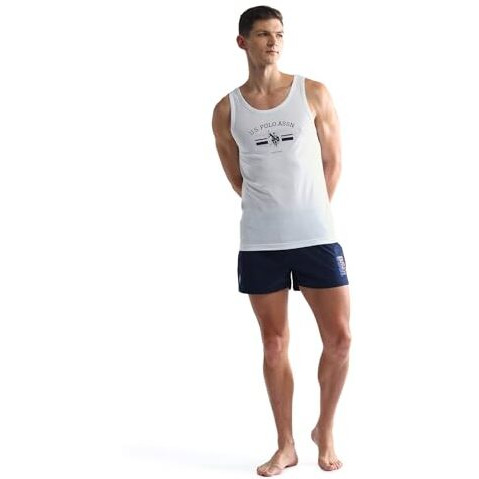 U.S. Polo Assn. Cotton Men's Solid Regular Fit Fashion Vest (Oev02-Pl_White, Medium