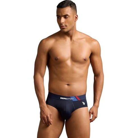 U.S. Polo Assn. Men's Nylon Classic Briefs (Pack Of 1) (Rb001-Pl_Navy