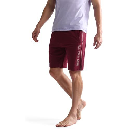 U.S. Polo Assn. Men's Hybrid Shorts (Oes05-Pl_Maroon