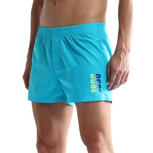 U.S. Polo Assn. Men's Cotton Blend Classic Solid Boxer Shorts (Pack Of 1) (Oex03-Pl_Sky Blue