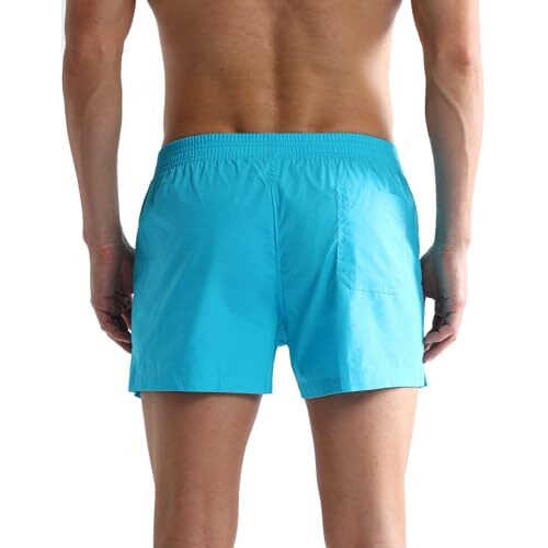 U.S. Polo Assn. Men's Cotton Blend Classic Solid Boxer Shorts (Pack Of 1) (Oex03-Pl_Sky Blue