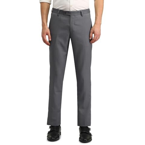 Arrow Men's Tapered Mid Rise Trouser (Araeotr1514_Grey, 32