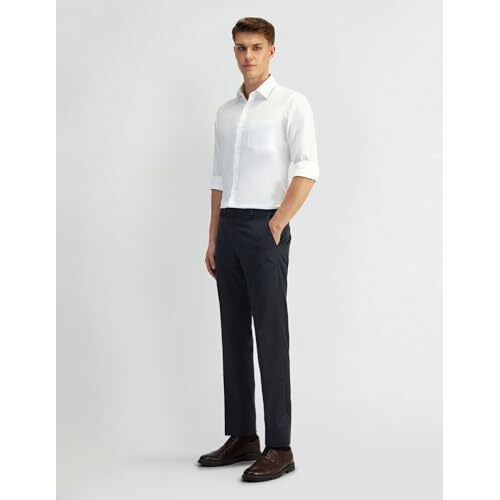 Arrow Men's Tapered Pants (Araeotr1602_Dark Blue