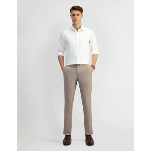 Arrow Men's Tapered Pants (Araeotr1603_Medium Brown