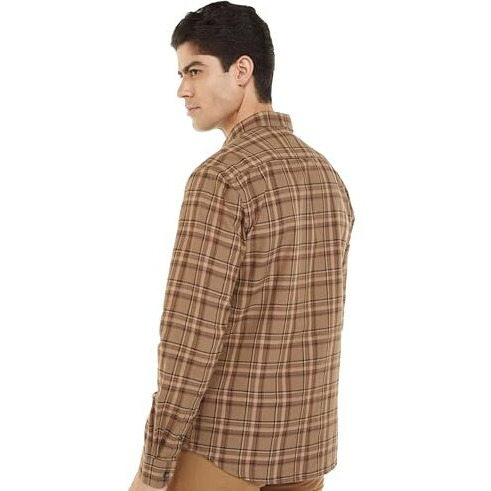 Arrow Sport Men's Slim Fit Shirt (Asaeosh1339_Me. Brown