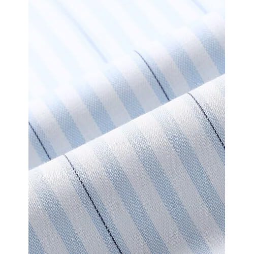 Arrow Men's Striped Slim Fit Shirt (Araeosh1648_Blue