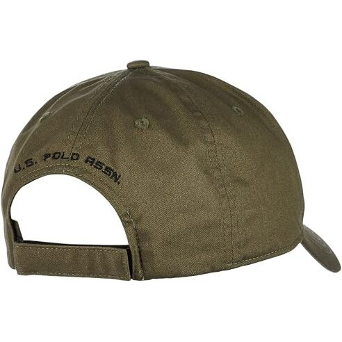 U.S. Polo Assn. Men's Cotton Baseball Cap (Udcap0505_Dk-Olive, Green Free Size