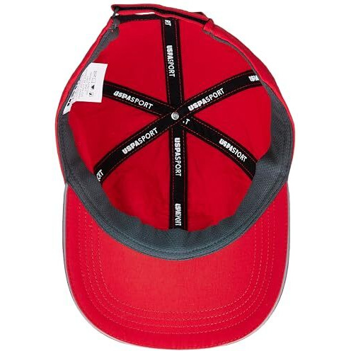 U.S. Polo Assn. Men's Cotton Baseball Cap (Uscap1042_Red