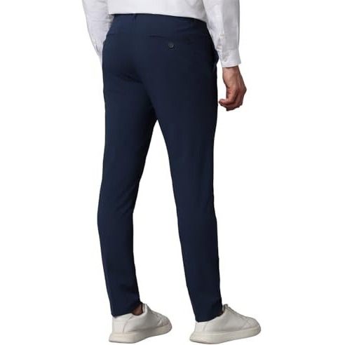 Louis Philippe Men's Slim Trousers (Lytfactb171256_Navy