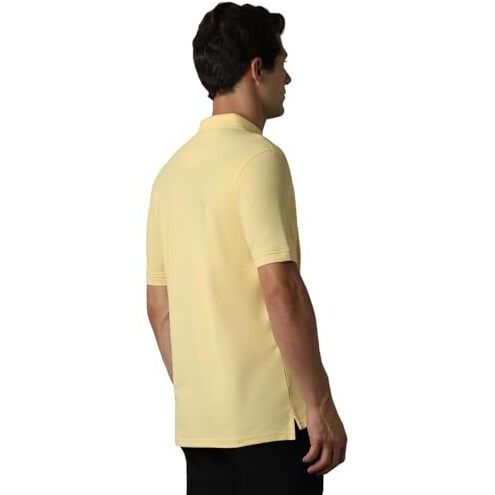 Louis Philippe Men's Solid Regular Fit T-Shirt (Lpkpmrgbq23809_Yellow