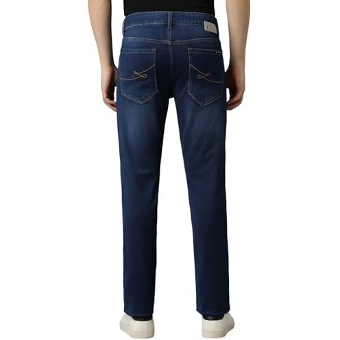 Louis Philippe Men's Slim Mid Rise Jeans (Lrdncslpl62630_Navy, 30