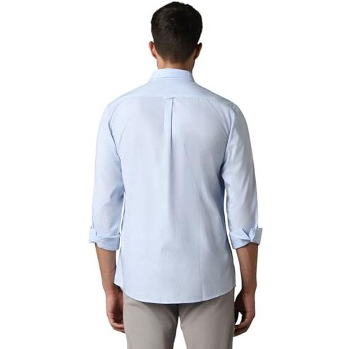 Louis Philippe Men's Slim Fit Shirt (Lysfcslpz40452_Light Blue