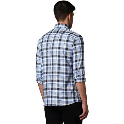 Louis Philippe Cotton Men's Slim Fit Shirt (Lysfcslpt74195_Multicolour, 42