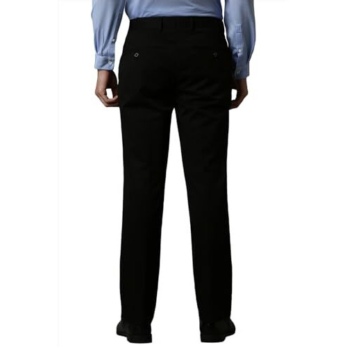 Louis Philippe Men's Mid Rise Slim Pants (Lptfmslb608917_Brown, 34