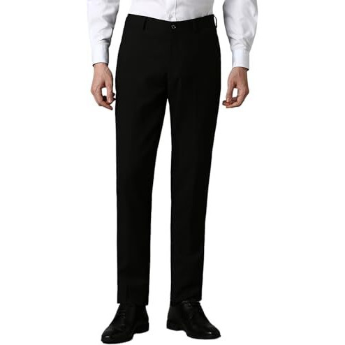 Louis Philippe Men's Super Skinny Mid Rise Pants (Lptfmssba12976_Brown, 34