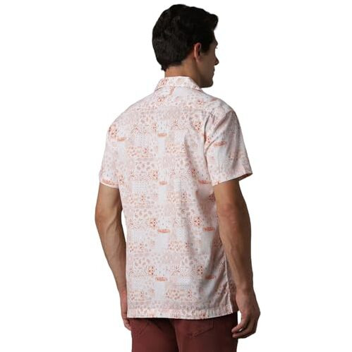 Louis Philippe Men's Solid Slim Fit Shirt (Lrshnslf832278_Orange