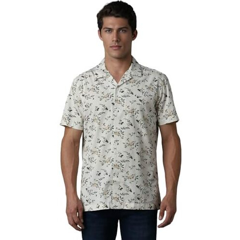 Louis Philippe Men's Solid Slim Fit Shirt (Lrshnslfr92699_White