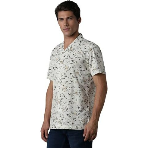 Louis Philippe Men's Solid Slim Fit Shirt (Lrshnslfr92699_White