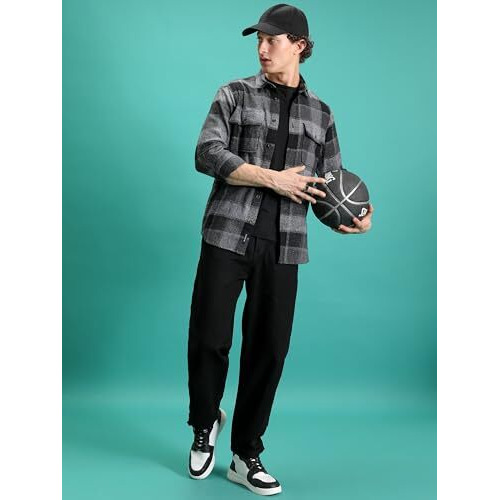 Highlander Men's Loose Jeans (Phjn000001_Black