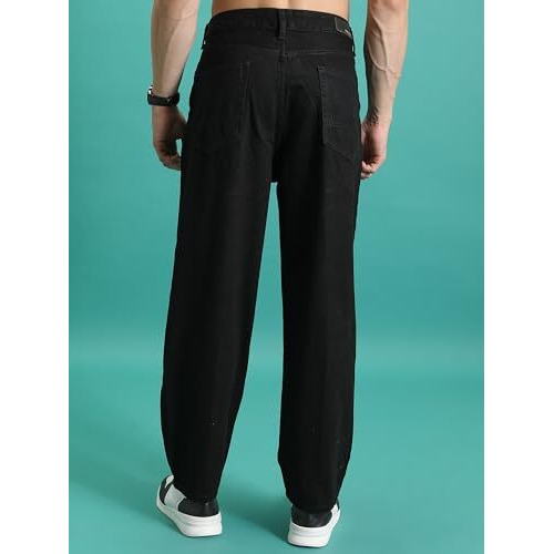 Highlander Men's Loose Jeans (Phjn000001_Black