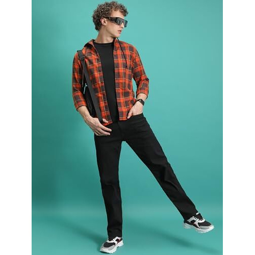 Highlander Men's Straight Jeans (Phjn000011_Black_M)