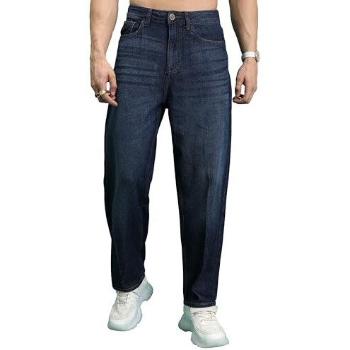 Highlander Men's Loose Jeans (Phjn000067_Indigo_M)