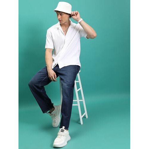 Highlander Men's Loose Jeans (Phjn000067_Indigo_M)