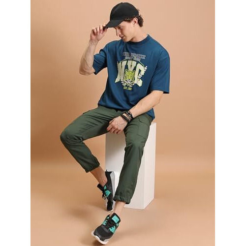 Highlander Men's Regular Pants (Phtr000004_Olive_L)