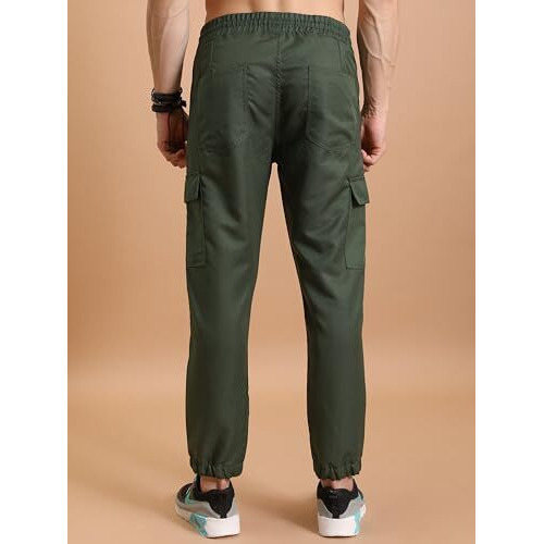 Highlander Men's Regular Pants (Phtr000004_Olive_L)