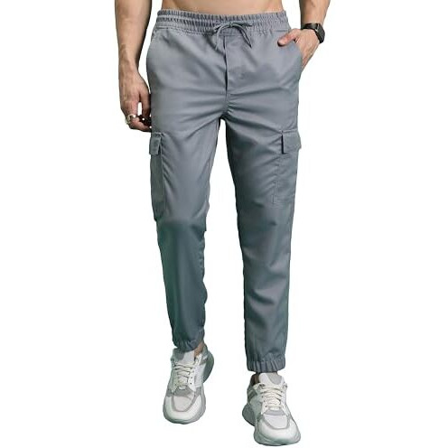 Highlander Men's Regular Pants (Phtr000006_Light Grey_L)