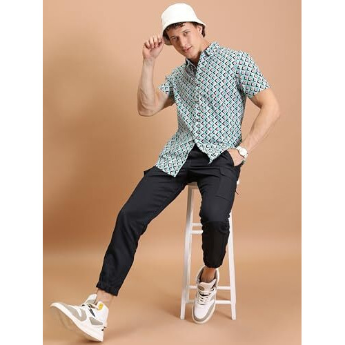 Highlander Men's Regular Pants (Phtr000009_Navy_M)