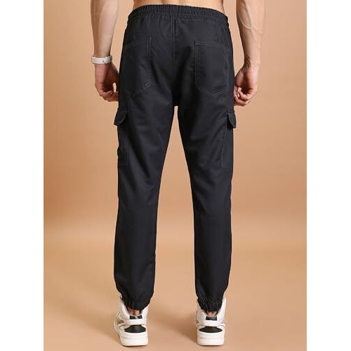 Highlander Men's Regular Pants (Phtr000009_Navy_M)