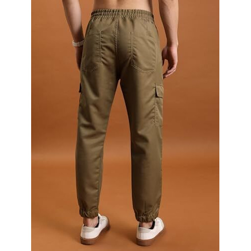 Highlander Men's Regular Pants (Phtr000013_Khaki_L)