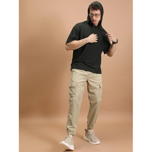 Highlander Men's Regular Pants (Phtr000014_Khaki_L)