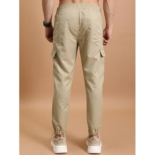 Highlander Men's Regular Pants (Phtr000014_Khaki_L)