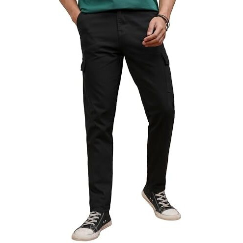Highlander Men's Tapered Pants (Phtr000016_Black_L)
