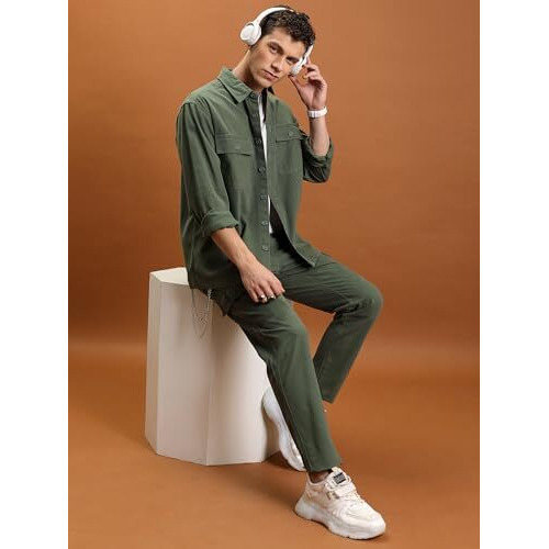 Highlander Men's Tapered Pants (Phtr000019_Olive_M)