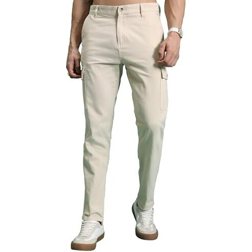 Highlander Men's Tapered Pants (Phtr000030_Beige_M)