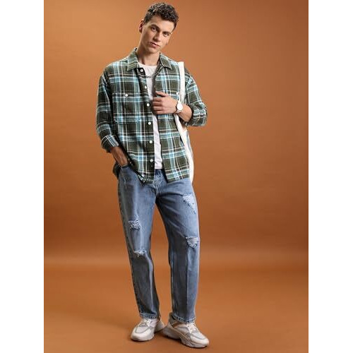 Highlander Men's Loose Jeans (Phjn000109_Light Blue