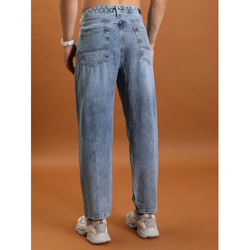 Highlander Men's Loose Jeans (Phjn000109_Light Blue
