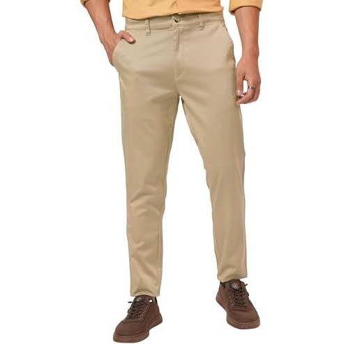 Highlander Men's Tapered Pants (Phtr000115_Beige_M)