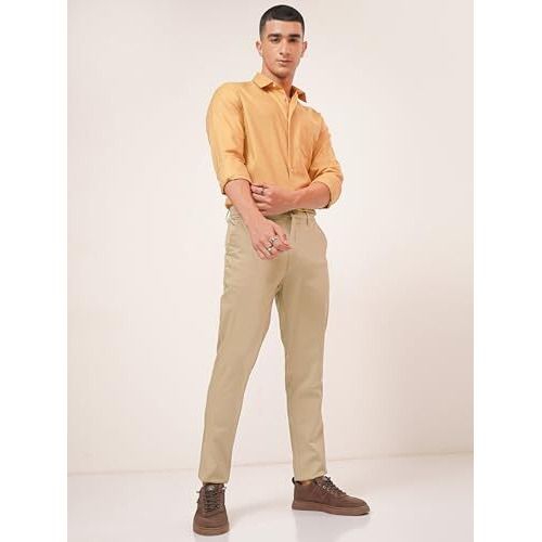 Highlander Men's Tapered Pants (Phtr000115_Beige_M)