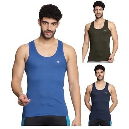 Lux Venus MenS Vest - 100% Cotton Premium Baniyan(Pack Of 3)(Color May Vary)-90Cm Assorted