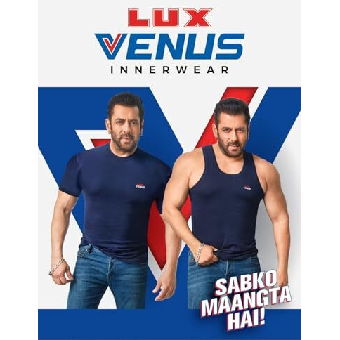 Lux Venus MenS Vest - 100% Cotton Premium Baniyan(Pack Of 3)(Color May Vary)-90Cm Assorted
