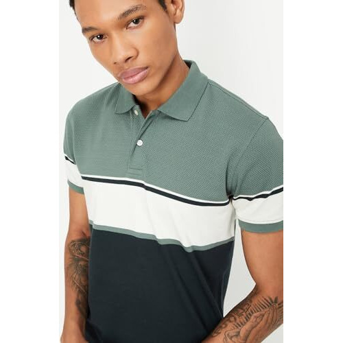 Max Men's Cotton Blend Regular Fit T-Shirt (Pa24Spsens51_Olive Green_L